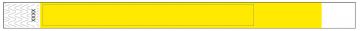 Custom 3/4" Neon Yellow Tyvek Wristbands - Add Your Logo/Text (500 per box)